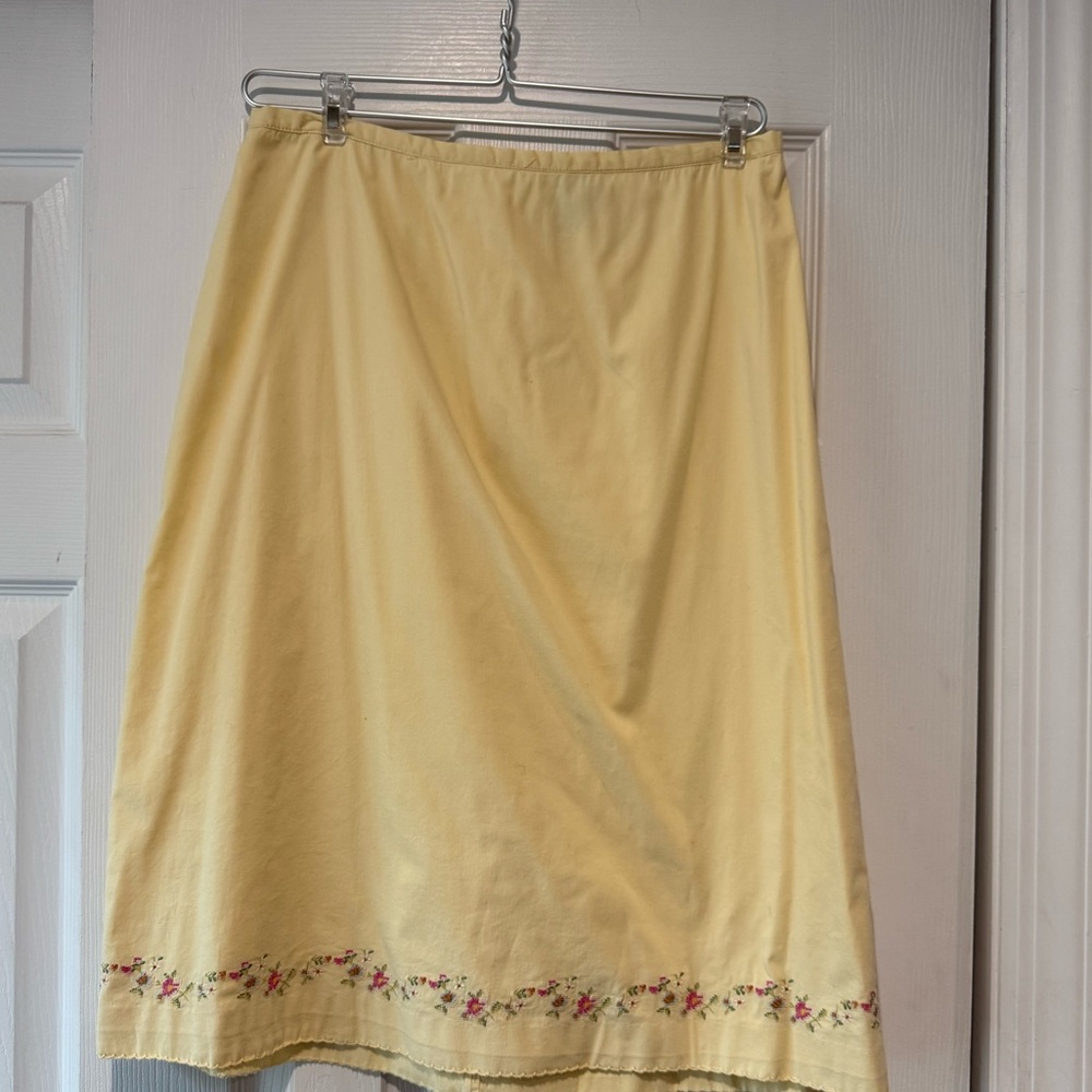 GAP Stretch skirt in yellow
